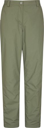 Mountain Warehouse Trek II Womens Trousers - Lightweight Trousers, Quick Drying Ladies Pants, Thermal Lining Casual Bottoms - for Trekking & Hiking Khaki Womens Size 16