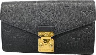 Louis Vuitton Noir Long Wallet (Bi-Fold) (Pre-Owned)