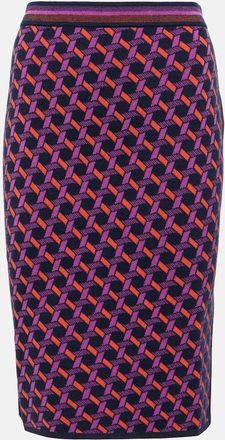 Diane Von Fürstenberg Hazel jacquard midi skirt