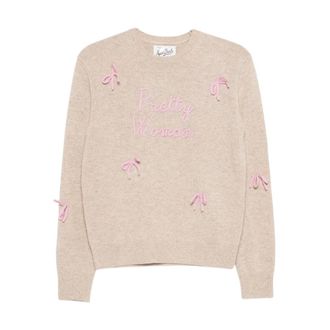 MC2 Saint Barth Dames, Truien, Beige, Maat: XS Wol