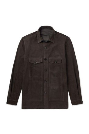 Thom Sweeney Suede Overshirt