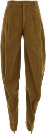 Y / Project Velvet Stretch Broek - Dames - Broeken - Bruin - S - Broeken
