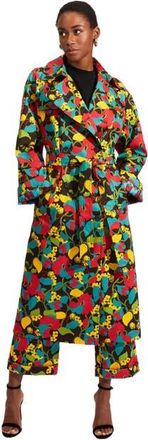 La DoubleJ Milano Trench Coat Vines Brown at Nordstrom, Size X-Small