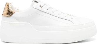 Ferragamo White Leather Sneakers