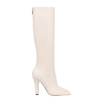 PARIS TEXAS Heeled Boots, female, Beige, Size: 10 US Elsa Zipped Boot 100