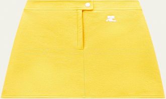 Courrèges Textured Vinyl Mini Skirt