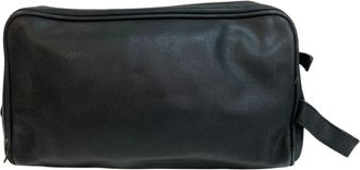 Versace Leather Clutch Bag (Pre-Owned)