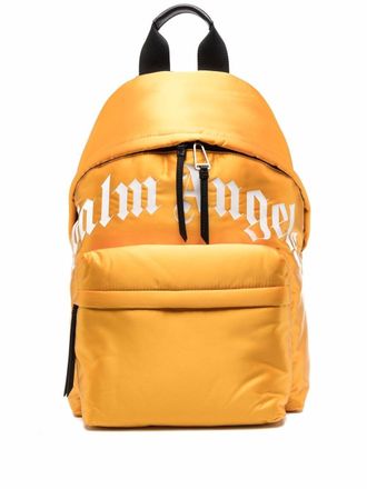 Palm Angels Rugzak met logo - Geel