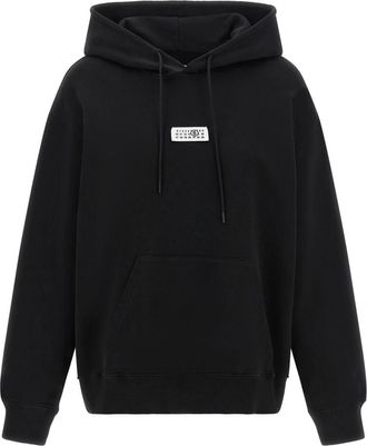 Maison Margiela Hooded Sweatshirt - Dames - Hoodies - Zwart - S - Katoen - Hoodies & sweatvesten