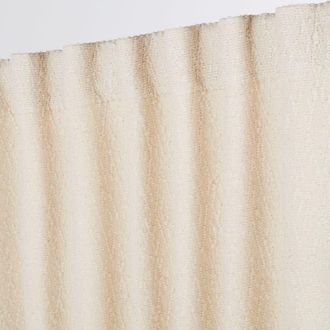 Maisons du monde Cortina con ojales de algodón jacquard blanco 140 x 300 la unidad