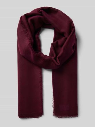 Fraas Schal mit ausgefransten Abschl&uuml;ssen in Bordeaux, Gr&ouml;&szlig;e 1