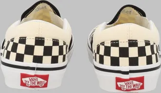 Vans Checkered Canvas Slip-On Sneakers - Black