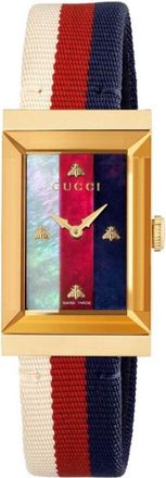 Gucci YA147405 G-Frame Multicolour Womens Watch - Stylish and Elegant Silicone - One Size