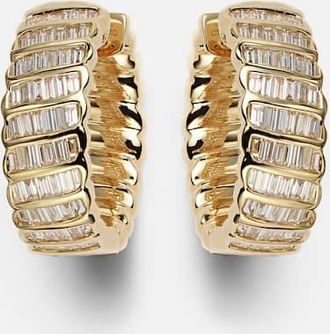 Anita Ko Zoe 18kt gold hoop earrings with diamonds