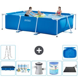 Intex Piscina Con Estructura Rectangular - 300x200x75 Cm - 7-piezas S30164