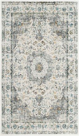 Safavieh Alfombra transicional de polipropileno gris/oro, 122 x 183 cm