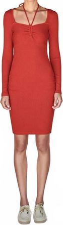 Sundry Sweetheart Mini Dress In Garnet