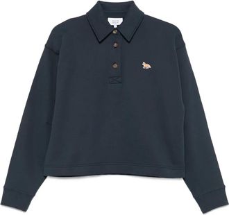 Maison Kitsuné Polo con ricamo - Blu