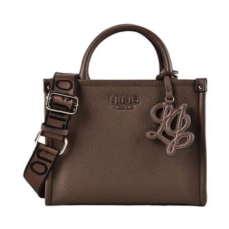 Liu Jo Borsa Shopper con Logo - - Bags - Donna - Marrone - ONE SIZE