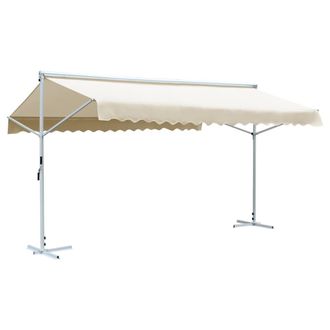 vidaXL Toldo De Pie Independiente Color Crema 600x300 Cm Vidaxl