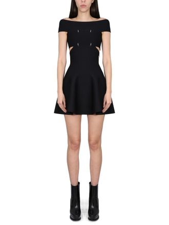 Alexander McQueen Mini Dress With Bare Shoulders