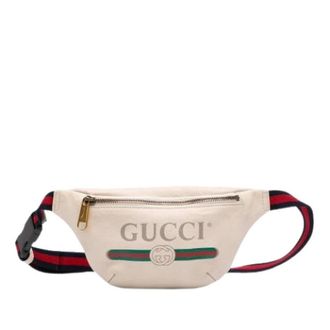 Gucci Pre-owned Logo Belt Bag - - Pre-owned - Donna - Beige - ONE SIZE