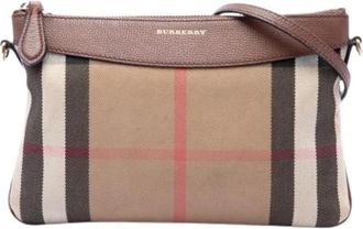 Burberry Pre-owned Peyton Crossbody Bag - Dames - Vintage Schoudertas - Bruin - ONE Size - Leer - Vintage