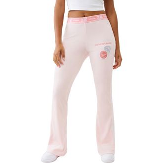 True Religion Velour Bootcut Track Pants in Marys Rose at Nordstrom, Size Xx-Large