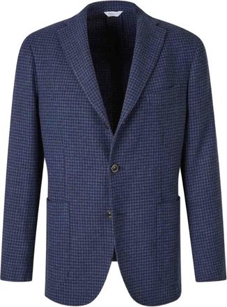 Boglioli notched wool jacket - men - Wool/Polyamide - 56 - Blue