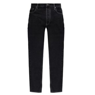 Off-white Slim-fit Jeans, male, Black, Size: W31 Half Arrow Tapered Jeans