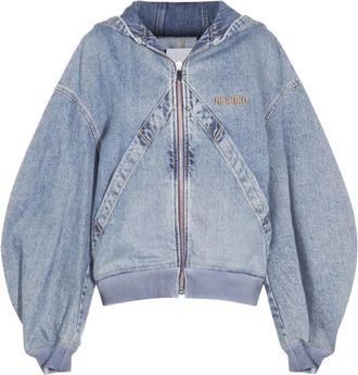 The Attico Dames, Jassen, Blauw, Maat: 2XS Denim