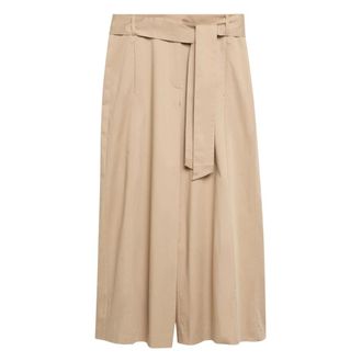 Comma Dames, Broeken, Beige, Maat: S Katoen