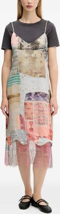 Desigual Abito midi con design patchwork - Toni neutri