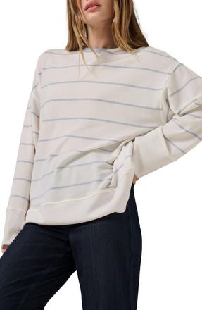Travis Mathew Cloud Oversize Terry Sweatshirt in White Multi at Nordstrom, Size Small