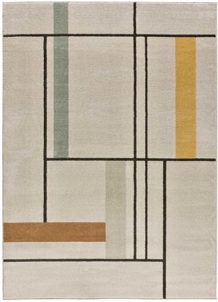 Atticgo Alfombra escandinava beige/multicolor 120x170 cm