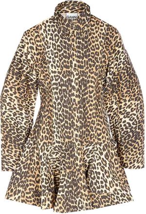 Ganni Almond Milk Stretch Dress