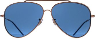 Ray-Ban Aviator Rose Gold Blue RB0101S Aviator Reverse