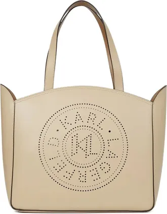 Karl Lagerfeld medium K/Circle tote bag - Neutrals