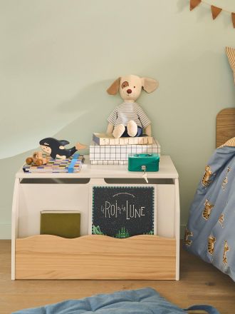 Vertbaudet Holztruhe Wavy natur