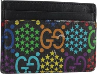 Gucci Pre-owned Wallets, female, Black, Size: ONE SIZE Pre-owned Canvas Wallet