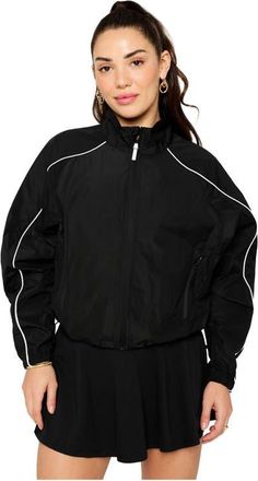 Fabletics Tempo Lightweight Windbreaker in Black at Nordstrom, Size Xx-Large
