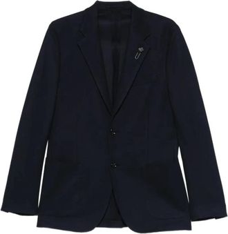 Lardini Classic Straight American - Heren - Blazers - Blauw - L - Katoen - Jassen