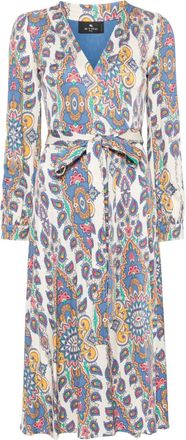 Etro Abito midi con stampa paisley - Toni neutri