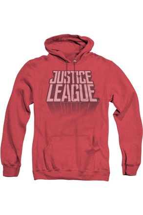 Gildan Justice League Movie League Distressed Adult Heather Hoodie / Hooded Sweatshirt