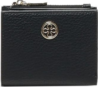 V° 73 Portafoglio con zip e placca logo - Nero