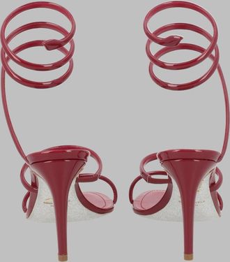 Rene Caovilla Cleo Heeled Sandal - Red