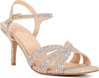 Dune London Mayven Ankle Strap Sandal in Gold at Nordstrom, Size 39