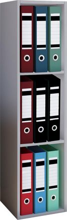 ebuy24 Estante De Archivo De Carpeta De Estanter&iacute;a De Madera Offas 3f 107x34x30 - Vcm