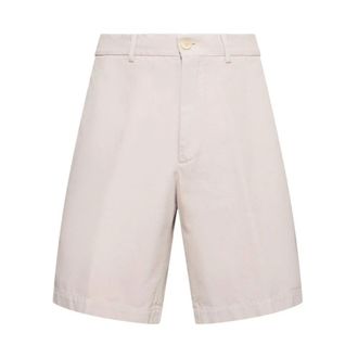 Brunello Cucinelli Stone Cotton Twill Resort Shorts