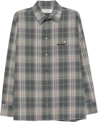 Golden Goose Journey Ms Over Shirt Persis With Patch Pockets Warm Check Cotton Toile